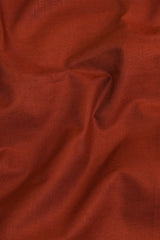 Shiny coffee brown cotton linen shirt