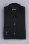 Metal black cotton linen shirt