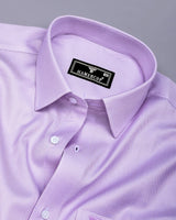 Rockstone Purple With White Texture Premium Giza Shirt