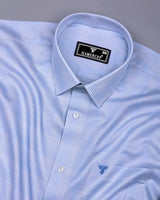Antimony Blue Houndstooth Check Premium Giza Shirt