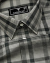Newton Crocodile Green Waffle Dobby Check Shirt