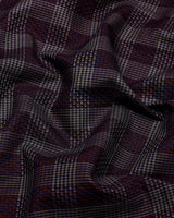 Prime Brown Houndstooth Check Premium Giza Shirt