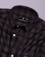 Prime Brown Houndstooth Check Premium Giza Shirt