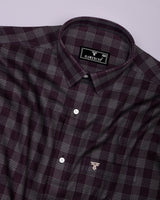 Prime Brown Houndstooth Check Premium Giza Shirt