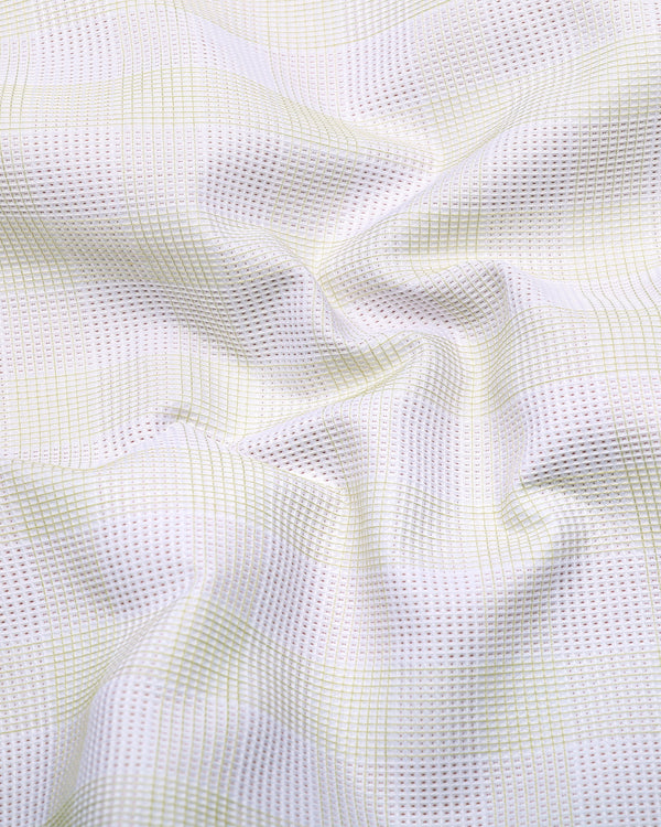 Moxic Pink With Cream Waffle Check Premium Giza Shirt