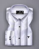 Catalina White With Black Twill Stripe Premium Giza Shirt