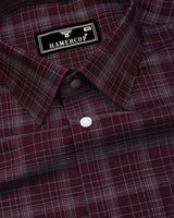 Clermont Brown With White Twill Check Giza Shirt