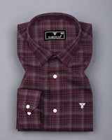 Clermont Brown With White Twill Check Giza Shirt