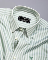 Titanic Pistachio Green With White Twill Stripe Premium Shirt