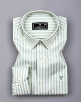 Titanic Pistachio Green With White Twill Stripe Premium Shirt