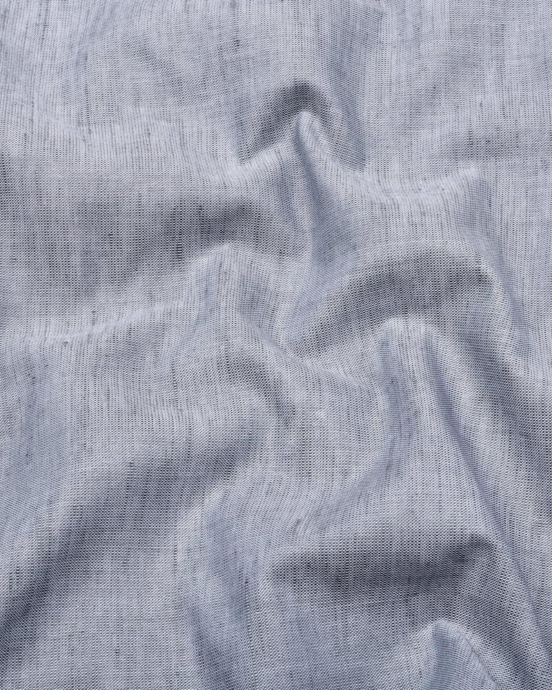 Osaka Gray Luxurious Linen Cotton Formal Shirt