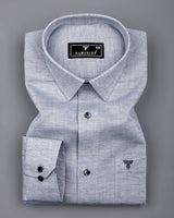 Osaka Gray Luxurious Linen Cotton Formal Shirt