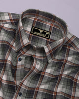 Opera Green Multicolor Twill Check Premium Cotton Shirt