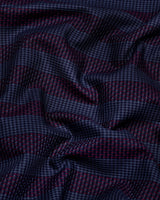 Apache Gray Houndstooth Stripe Premium Giza Shirt