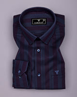 Apache Gray Houndstooth Stripe Premium Giza Shirt