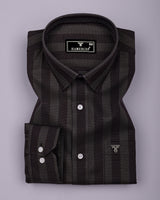 Apache Dusty Green Houndstooth Stripe Premium Giza Shirt