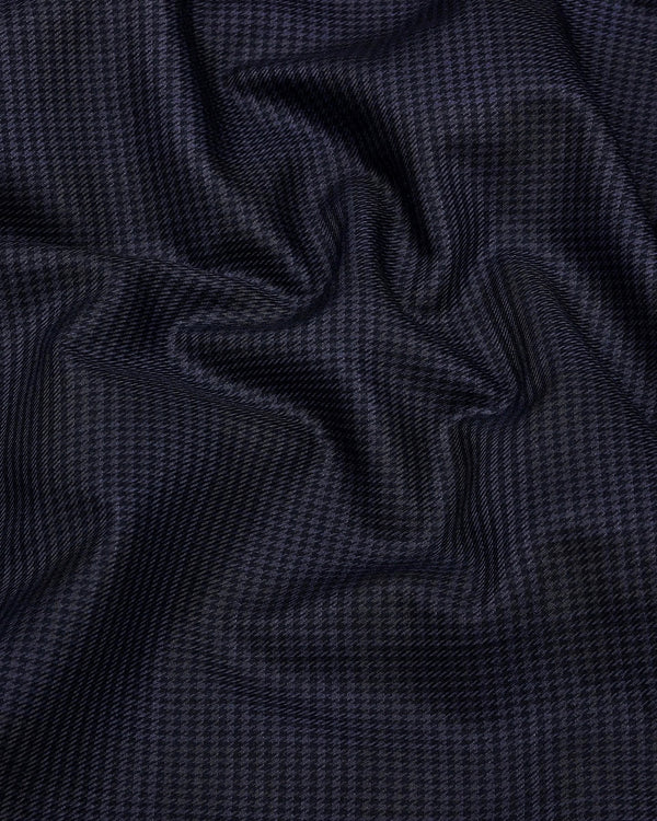 Magnet Gray Houndstooth Check Premium Giza Shirt