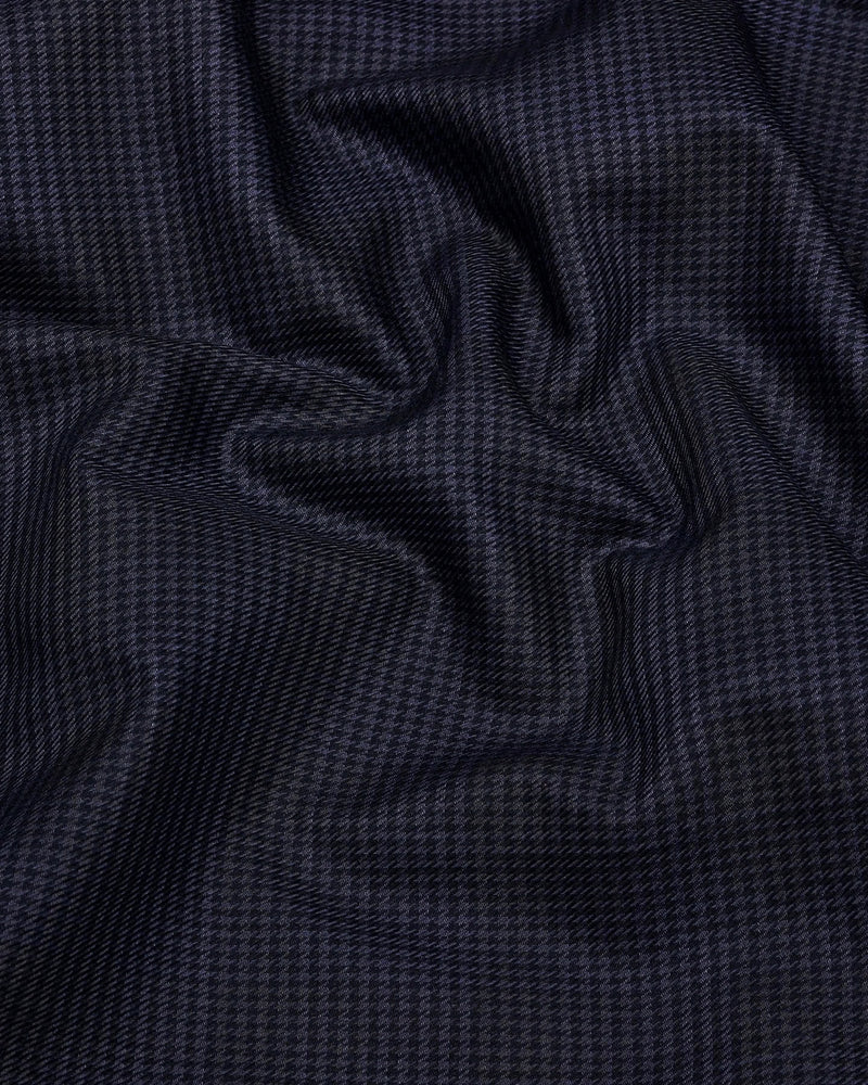 Magnet Gray Houndstooth Check Premium Giza Shirt