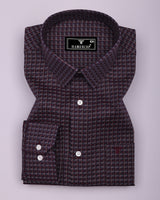 Resin Wine Multicolour Check Premium Giza Shirt