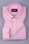 Carrot with white oxford stripe cotton shirt