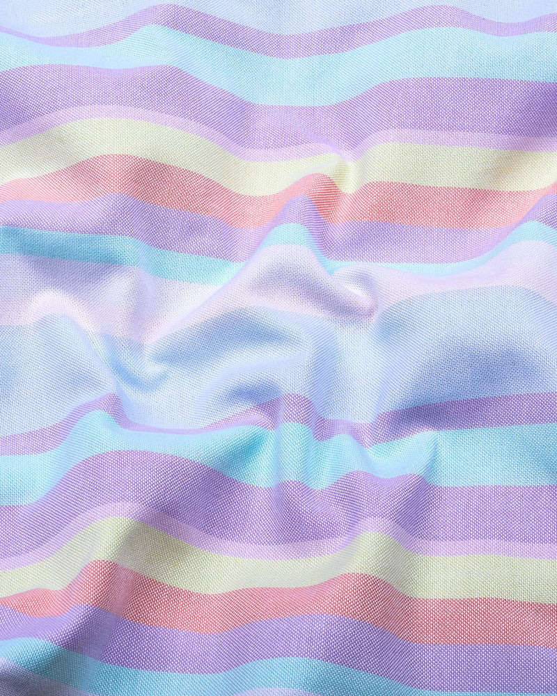 Spectrum Multicolor Stripe Oxford Cotton Shirt