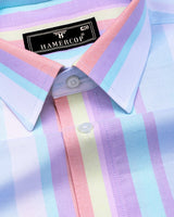 Spectrum Multicolor Stripe Oxford Cotton Shirt