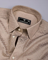 Radius Cream Dobby Texture Premium Giza Shirt