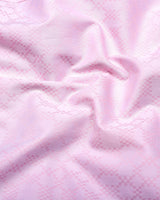 Maxican Pink Jacquard Textured Cotton Shirt