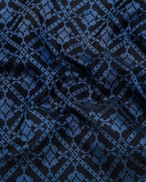 Topeka Gray With Black Jacquard Textured Cotton Shirt