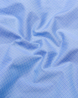 Pivot Blue With White Printed Cotton Formal Shirt