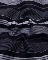 Tista Blue With White Stripe Oxford Cotton Shirt