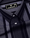 Tista Blue With White Stripe Oxford Cotton Shirt