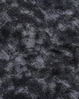 Silycon Black With Gray Printed Cotton Shirt