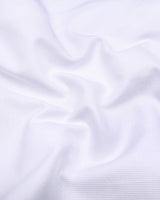 White Python Dobby Texture Solid Cotton Shirt