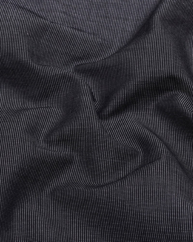Coal Black With White Texture Premium Cotton Shirt