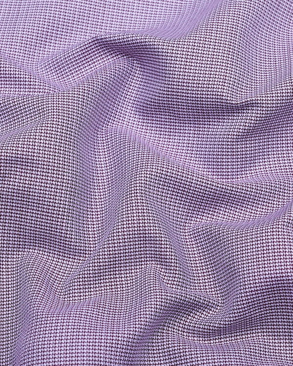 Maroon With White Dobby Premium Giza Shirt