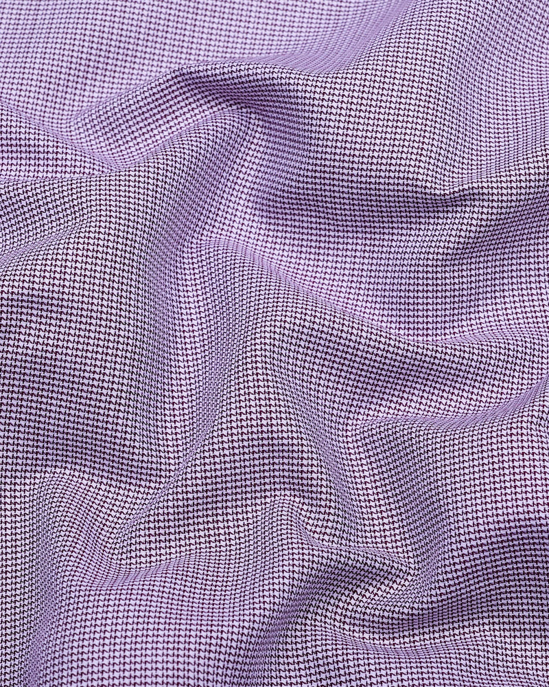 Maroon With White Dobby Premium Giza Shirt