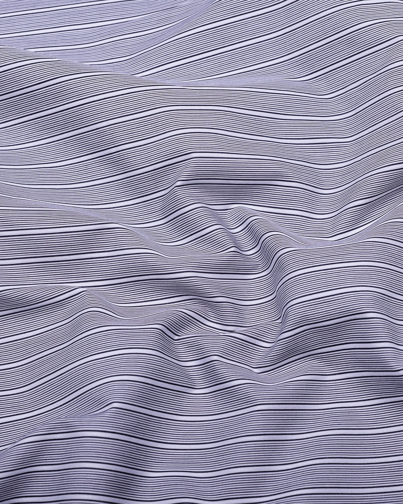 Nikolyn Blue With White Pencil Stripe Formal Cotton Shirt