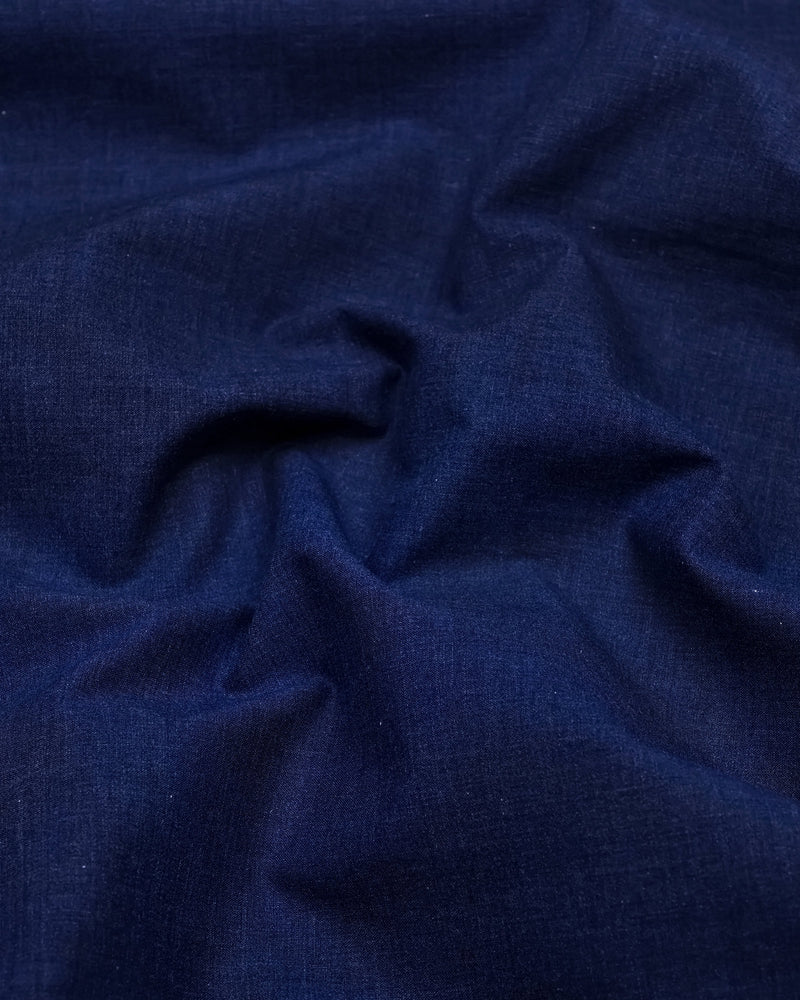 Planet Blue Melange Cotton Formal Shirt