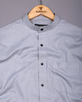 Thermal Gray Plaid Flannel Solid Heavy Cotton Shirt