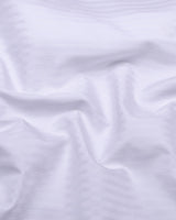 Salt White Self Stripe Premium Giza Shirt