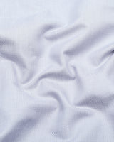 Harrow Gray With White Dobby Textured Cotton Shirt