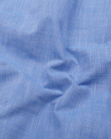 Earth Blue Linen Soft Cotton Formal Shirt