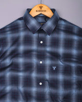 Werofly Blue Twill Check Premium Cotton Shirt
