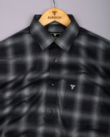 Werofly Black Twill Check Premium Cotton Shirt
