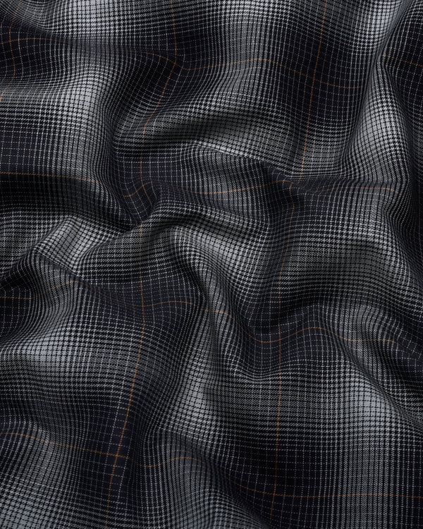 Werofly Black Twill Check Premium Cotton Shirt