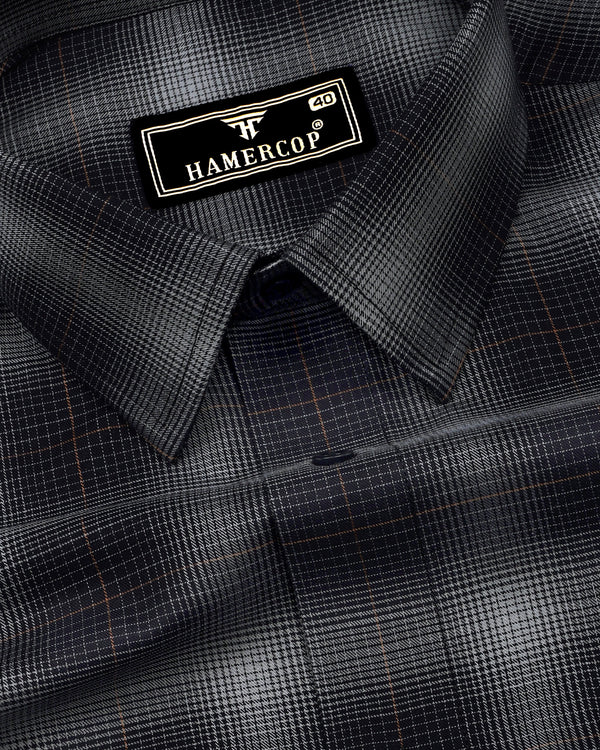 Werofly Black Twill Check Premium Cotton Shirt