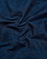 Pluma Morpichh Blue Paisley Printed Satin Cotton Shirt