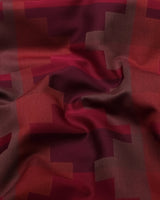 Mycron Pink Multicolor Jacquard  Check Premium Giza Shirt