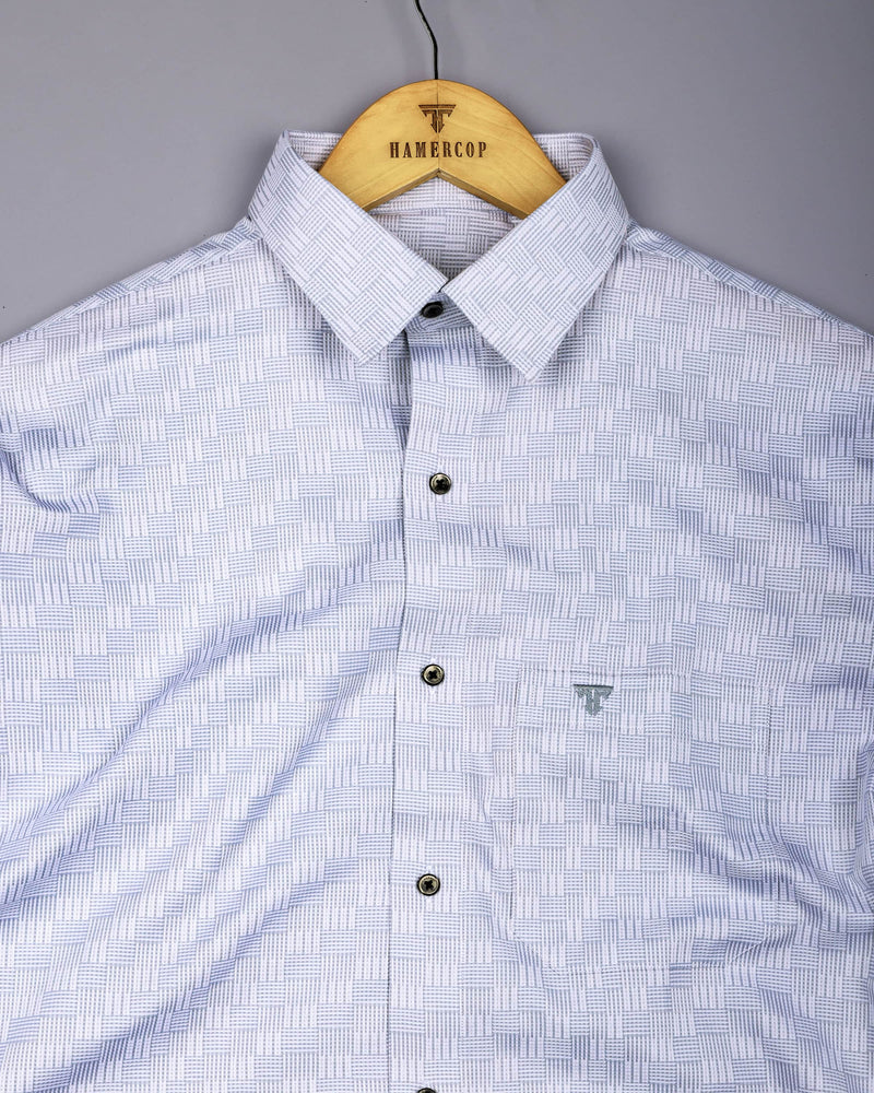 Gray Dobby Check Giza Cotton Shirt – Hamercop